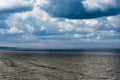 Gray Baltic sea. Royalty Free Stock Photo