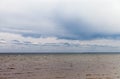Gray Baltic sea. Royalty Free Stock Photo