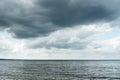 Gray Baltic sea. Royalty Free Stock Photo