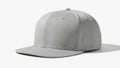Gray baseball cap on white background Royalty Free Stock Photo