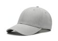 Gray baseball cap isolated on white background Royalty Free Stock Photo