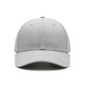 Gray baseball cap isolated on white background Royalty Free Stock Photo