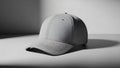 Gray baseball cap isolated on white background Royalty Free Stock Photo