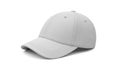 Gray baseball cap on white background Royalty Free Stock Photo