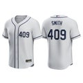 Gray baseball jersey with smith and 409 isolated on white background Royalty Free Stock Photo
