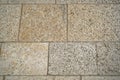 Gray and beige colored square paving stone, Seamless tiled stone