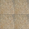 Gray and beige colored square paving stone, Seamless tiled stone