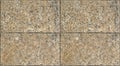 Gray and beige colored square paving stone, Seamless tiled stone