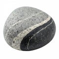 A gray and black andesite rock with a slightly speckled appearance Royalty Free Stock Photo