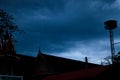 Gray and black storm clouds Royalty Free Stock Photo