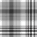 Gray black white pixel check plaid seamless pattern Royalty Free Stock Photo