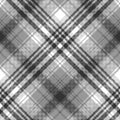 Gray black white pixel check plaid seamless pattern Royalty Free Stock Photo