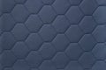 Gray-blue fabric texture with hexagons pattern - close-up of mattress upholstery Royalty Free Stock Photo