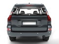 Gray blue family SUV - back view