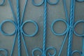 Gray blue metal background from iron rods Royalty Free Stock Photo