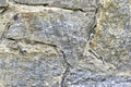 Gray blue old wall made of colored stones and cement Royalty Free Stock Photo