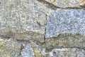 Gray blue old wall made of colored stones and cement Royalty Free Stock Photo