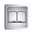 gray book open icon