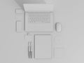 Gray Branding Mockup set. Business template