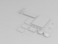 Gray Branding Mockup set. Business template Royalty Free Stock Photo