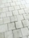 Gray Brick, Sidewalk, Street Road, Driveway, Flooring Square Pattern Texture Background Royalty Free Stock Photo