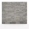 Gray brick wall isolated on a white. Building material, brickwork texture Royalty Free Stock Photo