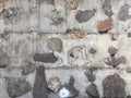 Gray and brown concrete and stone block texture 125mm Royalty Free Stock Photo