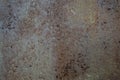 Gray brown rust texture. Old painted metal surface. Close-up. Dark rusty iron background Royalty Free Stock Photo