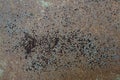 Gray brown rust texture. Old painted metal surface. Close-up. Dark rusty iron background Royalty Free Stock Photo