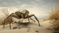 Gray Bug: Hyper-realistic Sci-fi Kinetic Sculptor In Explosive Wildlife