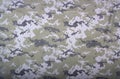 Gray camouflage fabric texture background Royalty Free Stock Photo