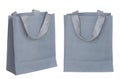 Gray canvas bag Royalty Free Stock Photo