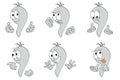 Gray cartoon worm design vector illustration with