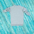 Gray casual adult back pullover