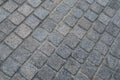 Gray cement block pavement Royalty Free Stock Photo