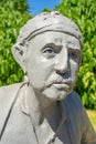 gray clay statues of Alikko and Caher created by Kemal TunÃ§, who is one of Cyprus\' veteran theater actors.