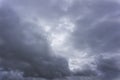 The gray cloud large majestic nebulosity ominous rain Royalty Free Stock Photo