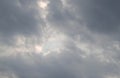The gray clouds at the sky.. It is being rain this evening Royalty Free Stock Photo