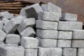 Gray cobbles Royalty Free Stock Photo