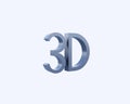 3d symbol letter Royalty Free Stock Photo
