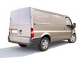 Gray commercial delivery van