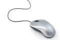 Gray computer mouse Royalty Free Stock Photo