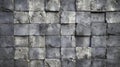 Gray Concrete Block Wall Texture Creates Modern Design with Industrial Chic Style Royalty Free Stock Photo