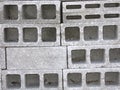 Gray concrete blocks