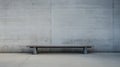 Minimalist Bench In Brutalist Environment: Editorial Style Photograph Royalty Free Stock Photo