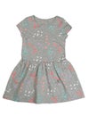 Gray cotton baby dress. Isolate