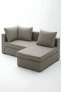 Gray couch with two pillows on it Royalty Free Stock Photo