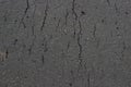 Gray cracked concrete asphalt bitumen background or texture. Royalty Free Stock Photo