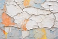 gray cracked paint texture on concrete Royalty Free Stock Photo