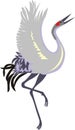 Gray crane eastern symbol